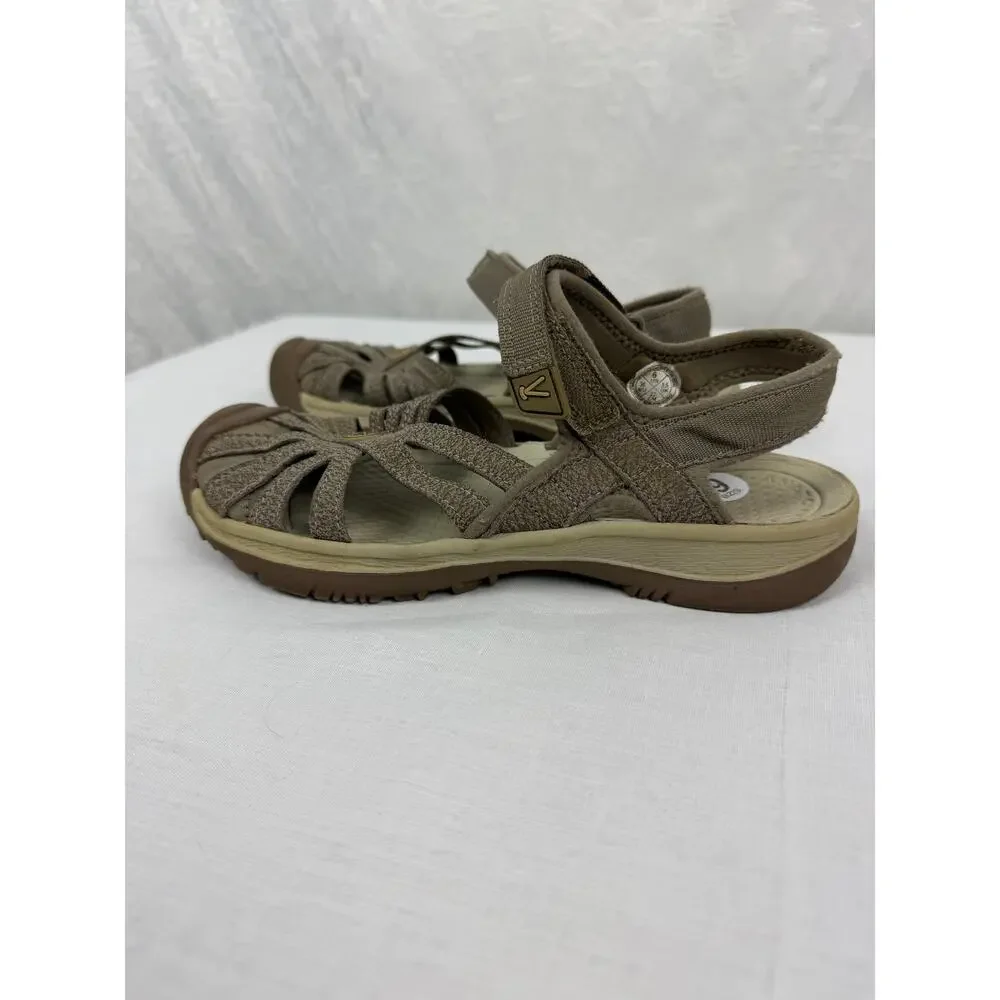 KEEN Whisper Women's Closed Toe Sport Sandals Taupe Brown Size 6